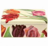 Tulip Flower Print Rectangular Tin Emma Bridgewater