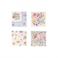 English Garden Floral Print Small Paper Napkins By Meri Meri