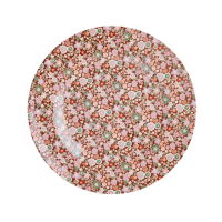 Fall Floral Print Melamine Side Plate or Lunch Plate By Rice DK