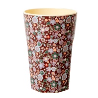 Fall Floral Print Melamine Tall Cup By Rice DK