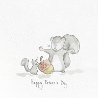 Father's Day Squirrels Card By Feather and Hare