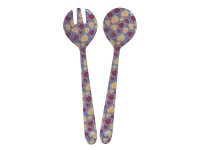 Melamine Salad Servers Fig Print Rice DK