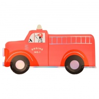 Fire Truck Paper Plates Set of 8 By Meri Meri