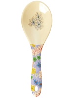 Melamine Salad Spoon Flower Painting Print Rice DK