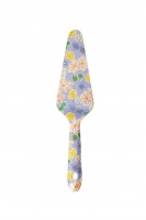 Melamine Cake Server Flower Painting Print Rice DK