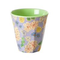Flower Painting Print Melamine Cup By Rice DK