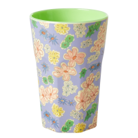 Flower Painting Print Melamine Tall Cup By Rice DK