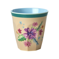 Arda Bloom Floral Print Melamine Cup By Rice DK
