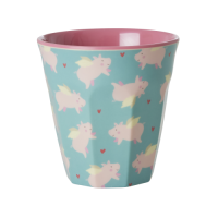 Flying Pigs Print Melamine Cup By Rice DK