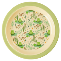 Frog Print Kids Melamine Plate Rice DK