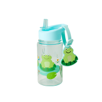 Frog Print Childs Water Bottle Rice DK