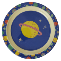 Galaxy Print Kids Melamine Plate Rice DK