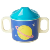 Galaxy Planet Print 2 Handle Baby Melamine Cup Rice DK