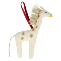 Knitted Giraffe Hanging Decoration By Meri Meri