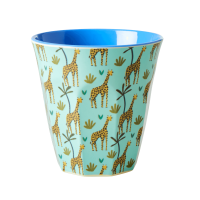Giraffe Jungle Print Melamine Cup By Rice DK