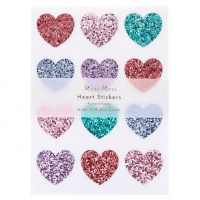 Heart Glitter Stickers By Meri Meri
