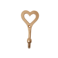 Gold Heart Shaped Coloured Metal Hook By Rice DK