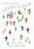 Grandchildren Christmas Card By The Art File
