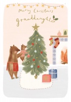 Granddaughter Christmas Tree Card By The Art File