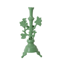 Green Metal Candle Holder with Deer By Rice DK