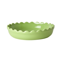 Small Stoneware Pie Dish in Green by Rice DK