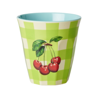 Cherry Print Melamine Cup By Rice