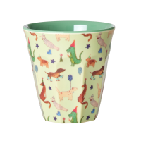 Party Animal Green Print Melamine Cup By Rice DK