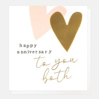 Happy Anniversary 2 Hearts Card By Caroline Gardner