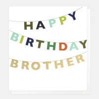 Happy Birthday Brother Card  Caroline Gardner