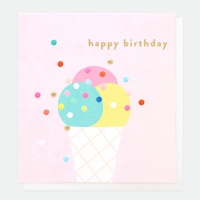 Happy Birthday Ice Cream Card By Caroline Gardner
