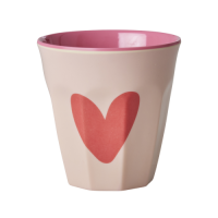 Heart Print Melamine Cup By Rice DK