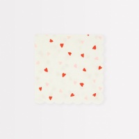 Heart Print Small Paper Napkins By Meri Meri