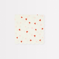 Heart Print Small Paper Napkins By Meri Meri