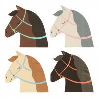 Horse Shaped Paper Napkins By Meri Meri