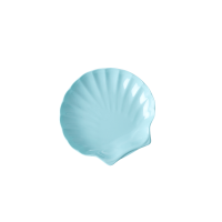 Sea Shell Shaped Melamine Dipping Dish Ice Blue Rice