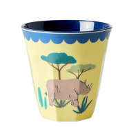 Rhinoceros Jungle Print Melamine Cup By Rice DK