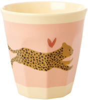 Leopard Print Kids Small Melamine Cup By Rice DK