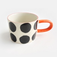Mono Big Spots Ceramic Mug By Caroline Gardner