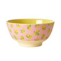 Lemon Print Melamine Bowl By Rice DK