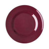 Maroon Melamine Side Plate By Rice DK