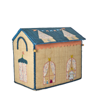 Princess Castle Theme Medium Raffia Toy Storage Basket Rice DK
