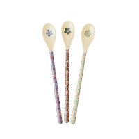 Fall Floral Print Melamine Latte Spoons Rice DK