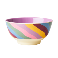 Funky Stripes Print Melamine Bowl By Rice DK