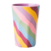 Funky Stripes Print Melamine Tall Cup By Rice DK