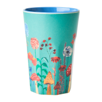 Winter Flower Collage Print Melamine Tall Cup By Rice DK