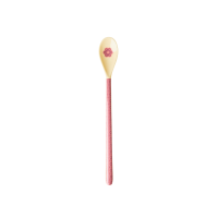 Long Handle Melamine Latte Spoons Pink Marrakesh Print Rice DK