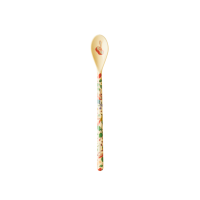 Long Handle Melamine Latte Spoons Mushroom Print Rice DK