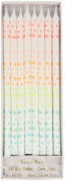 Star Print Tall Birthday Candles By Meri Meri