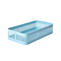 Mint Blue Metal Tray or Storage Tray By Rice DK