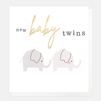 New Twins Baby Card By Caroline Gardner